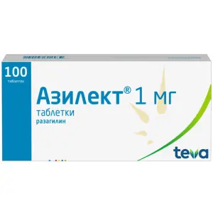 Купить Азилект 1 мг 100 шт таблетки