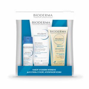 Купить: Bioderma Atoderm набор Бальзам Intensive 200мл + масло д/душа 100мл + SOS спрей 50мл