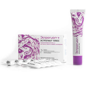 Купить: Эстрогиал плюс 10 шт крем для интимной гигиены дозированный