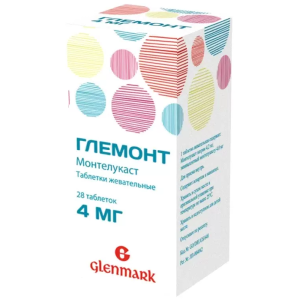 Купить: Глемонт 4 мг 28 шт таблетки жевательные