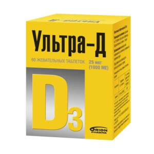 Купить: Ультра Д 60 шт таблетки жевательные