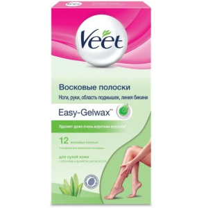 Купить: Veet 12 шт полоски восковые для депиляции