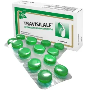 Купить Трависилальф мята 16 шт леденцы