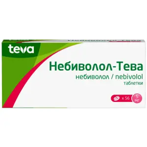 Купить Небиволол-Тева 5 мг 56 шт таблетки