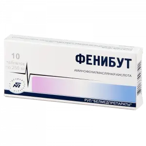 Купить Фенибут 250 мг 10 шт таблетки