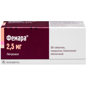 Купить: Фемара 2,5 мг 30 шт таблетки покрытые пленочной оболочкой
