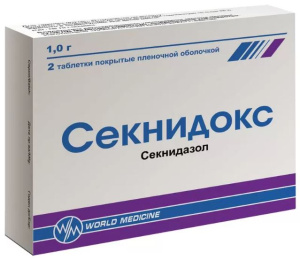 Купить: Секнидокс 1 г 2 шт таблетки покрытые пленочной оболочкой