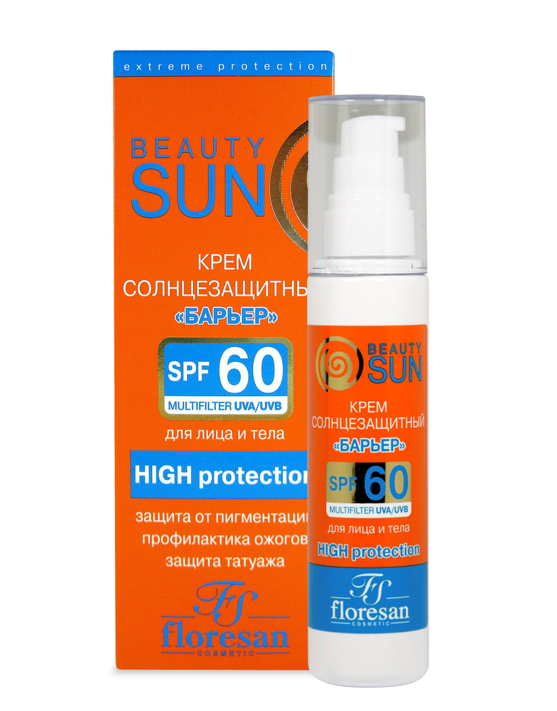 Купить Floresan Floresan Beauty sun Барьер 75 мл крем солнцезащитный SPF60