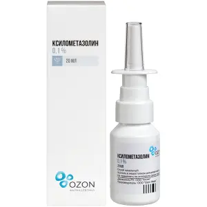 Купить Ксилометазолин 0,1 % 20 мл спрей назальный