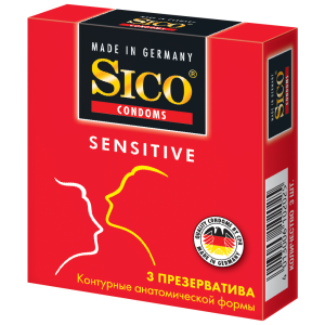 Купить: Sico Sensitive 3 шт презервативы контурные