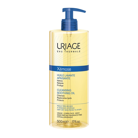 Купить Uriage Xemose масло для лица и тела фл-помпа 500мл очищающее успокаивающее