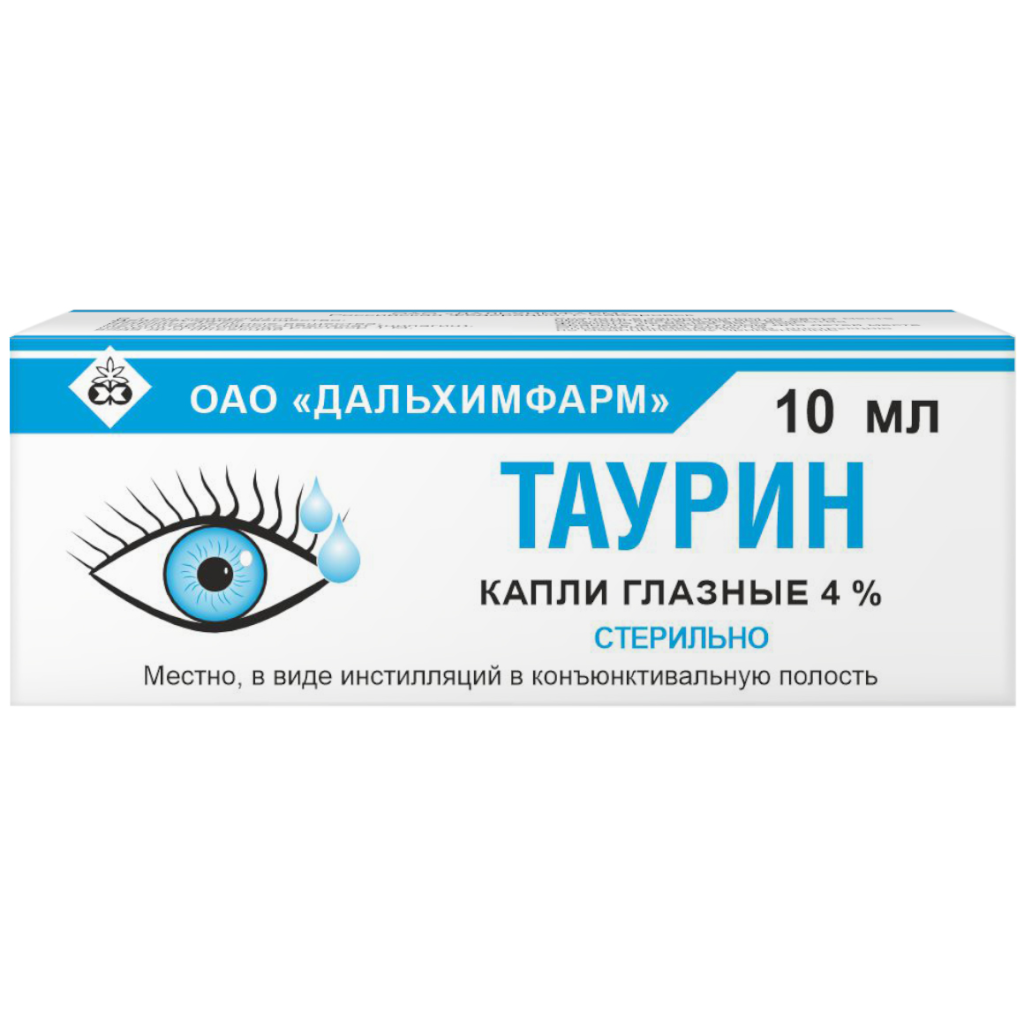 Купить Таурин 4 % 10 мл капли глазные