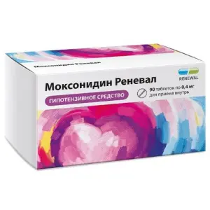 Купить Моксонидин Реневал 400 мкг 90 шт таблетки покрытые пленочной оболочкой