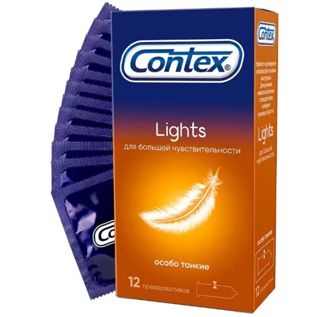 Купить Contex Lights 12 шт презервативы особо тонкие