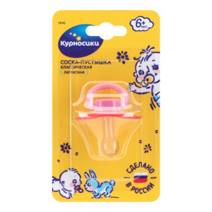 Купить: Курносики 1 шт пустышка латексная классическая сердечко 6 мес+ артикул 13142