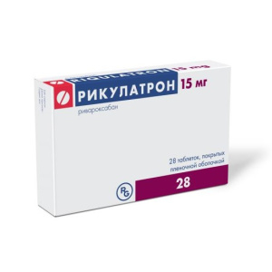 Купить: Рикулатрон 15 мг 28 шт таблетки покрытые пленочной оболочкой