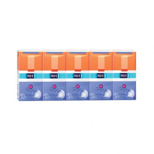 Купить: Bella Baby Happy 100 шт (10 упаковок) платочки носовые трехслойные бумажные