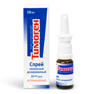 Купить: Тимоген 0,025% 10 мл спрей назальный