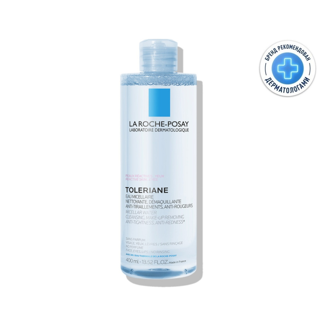 Купить La Roche-Posay Toleriane 400 мл мицеллярная вода для чувствительной и склонной к аллергии кожи лица и глаз