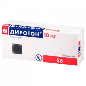 Купить Диротон 10 мг 56 шт таблетки