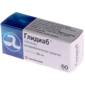 Купить: Глидиаб 80 мг 60 шт таблетки