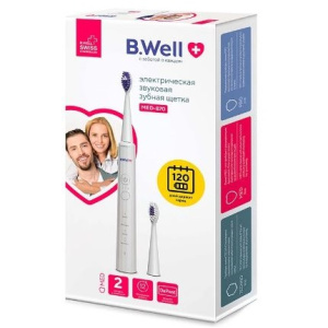 Купить: B.Well щетка зубная электрическая звуковая модель MED-870 белая
