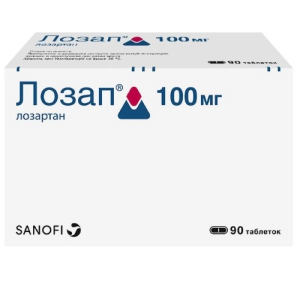 Купить: Лозап 100 мг 90 шт таблетки покрытые пленочной оболочкой
