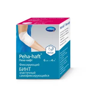 Купить Peha-Haft 4 м х 6 см бинт эластичный когезивный без латекса белый