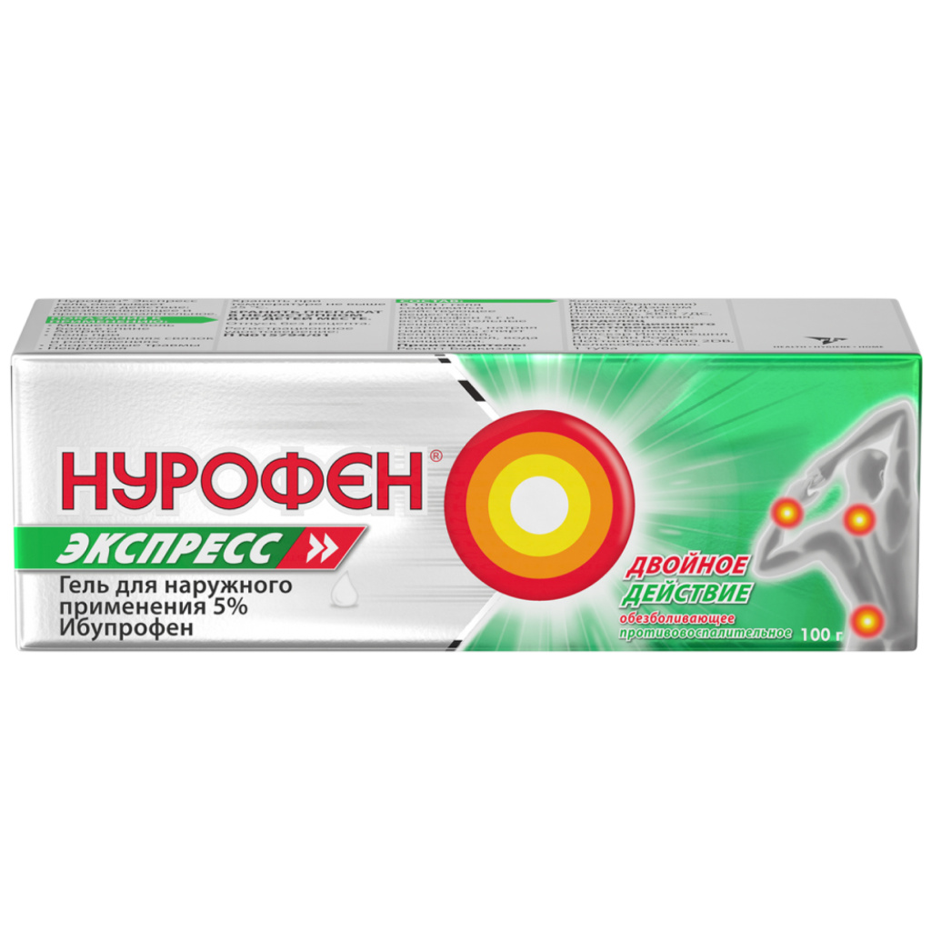 Купить Нурофен Экспресс 5 % 100 г гель для наружного применения