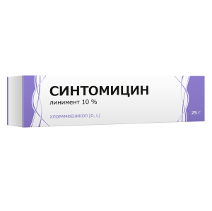 Купить: Синтомицин 10% 25 г линимент