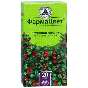 Купить Брусника листья 1,5 г 20 шт фильтр-пакеты