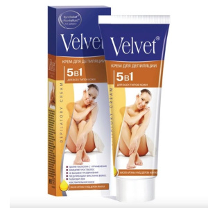 Купить: Velvet 100 мл крем для депиляции для всех типов кожи 5 в 1