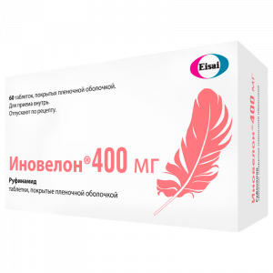 Купить: Иновелон 400 мг 60 шт таблетки покрытые пленочной оболочкой