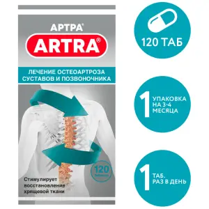 Купить Артра 120 шт таблетки покрытые пленочной оболочкой