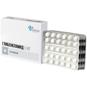 Купить: Глибенкламид 5 мг 120 шт таблетки