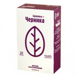 Купить: Фиточай Здоровье + Черника 2 г 20 шт фильтр-пакеты