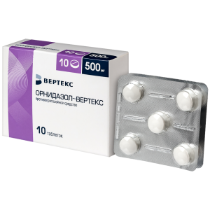 Купить: Орнидазол 500 мг 10 шт таблетки покрытые пленочной оболочкой