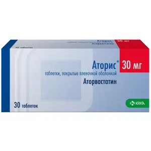 Купить Аторис 30 мг 30 шт таблетки покрытые пленочной оболочкой