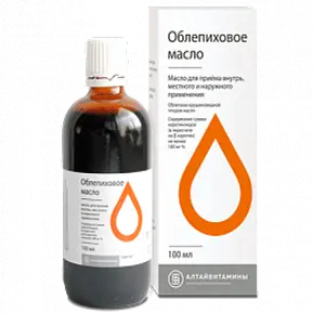 Купить Облепиховое масло 100 мл масло для внутреннего и местного применения флакон