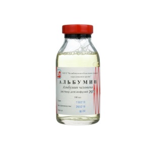 Купить: Альбумин 20% 100 мл раствор для инфузий фл