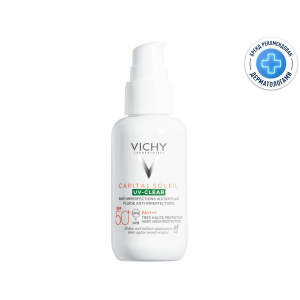 Купить: Vichy Capital Soleil UV-Сlear SPF 50+ 40 мл флюид для лица солнцезащитный против несовершенств