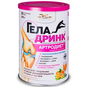 Купить Геладринк Артродиет 390 г порошок для внутреннего применения апельсин