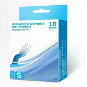 Купить: ТДЛ 5 шт перчатки нитриловые смотровые нестерильные неопудренные размер S