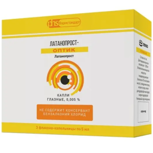 Купить: Латанопрост-оптик 5 мл 3 шт капли глазные