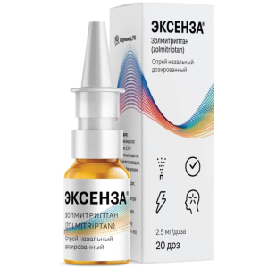 Купить: Эксенза 2,5 мг/доз 20 доз 1 шт спрей назальный дозированный