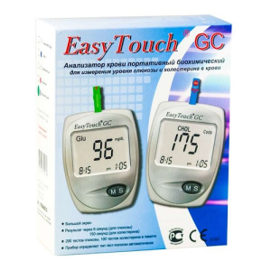 Купить: EasyTouch GC анализатор крови для контроля уровня глюкозы и общего холестерина