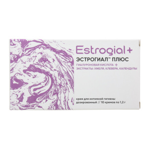 Купить: Эстрогиал плюс 10 шт крем для интимной гигиены дозированный