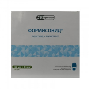 Купить: Формисонид-Натив 60 мкг + 4,5мкг 120 доз порошок для ингаляций дозированный + устройство для ингаляций