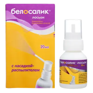 Купить Белосалик 20 мл раствор для наружного применения флакон с насадкой-распылителем