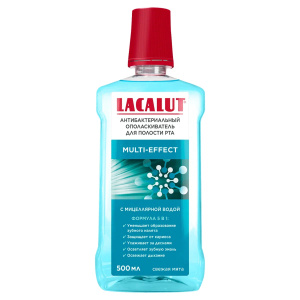 Купить: Lacalut Multi-effect 500 мл ополаскиватель для полости рта антибактериальный